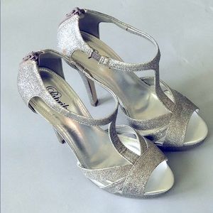 Paprika Women’s Glitter Platform Stilettos Shoes